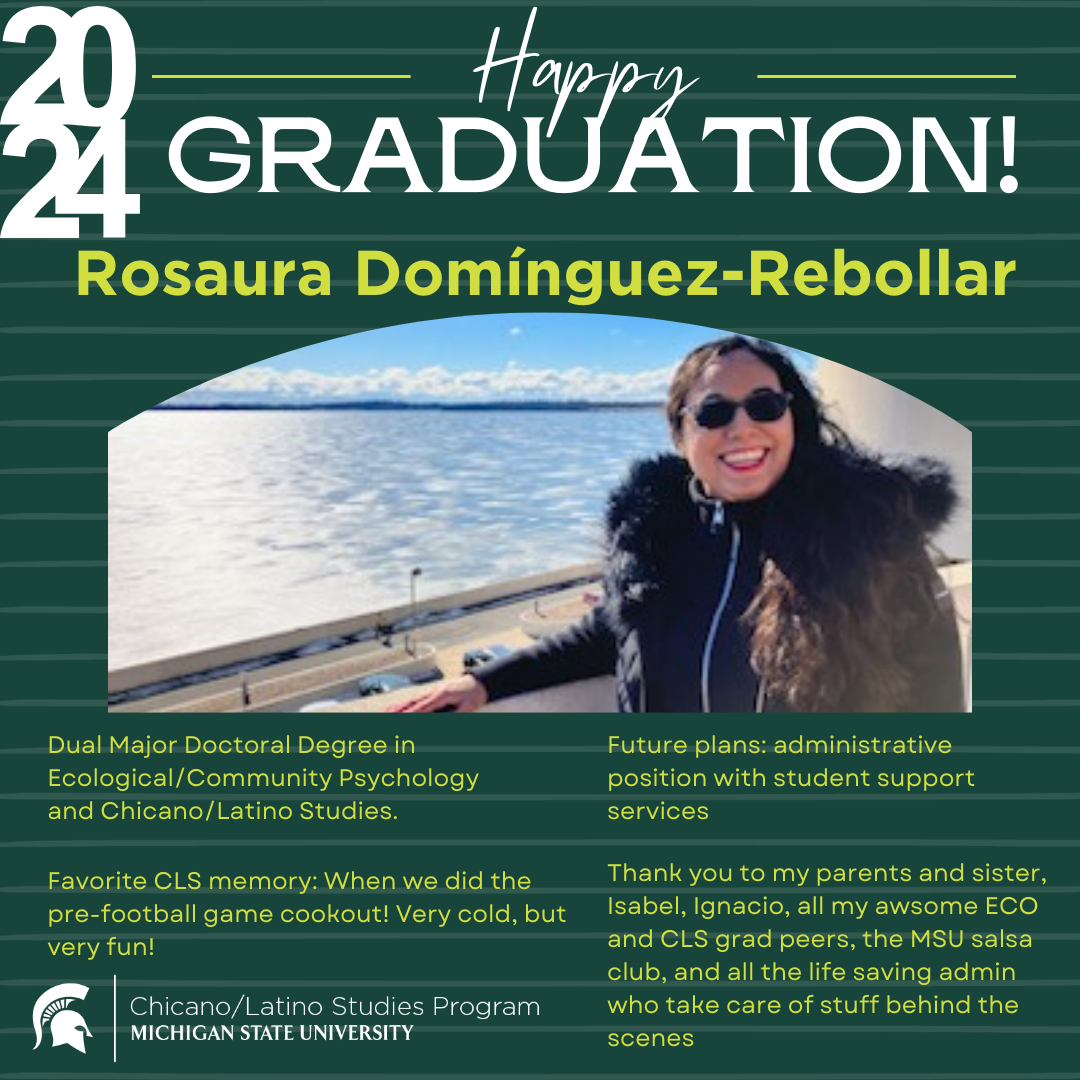 Graduating Student Spotlight:  Rosaura Domínguez-Rebollar