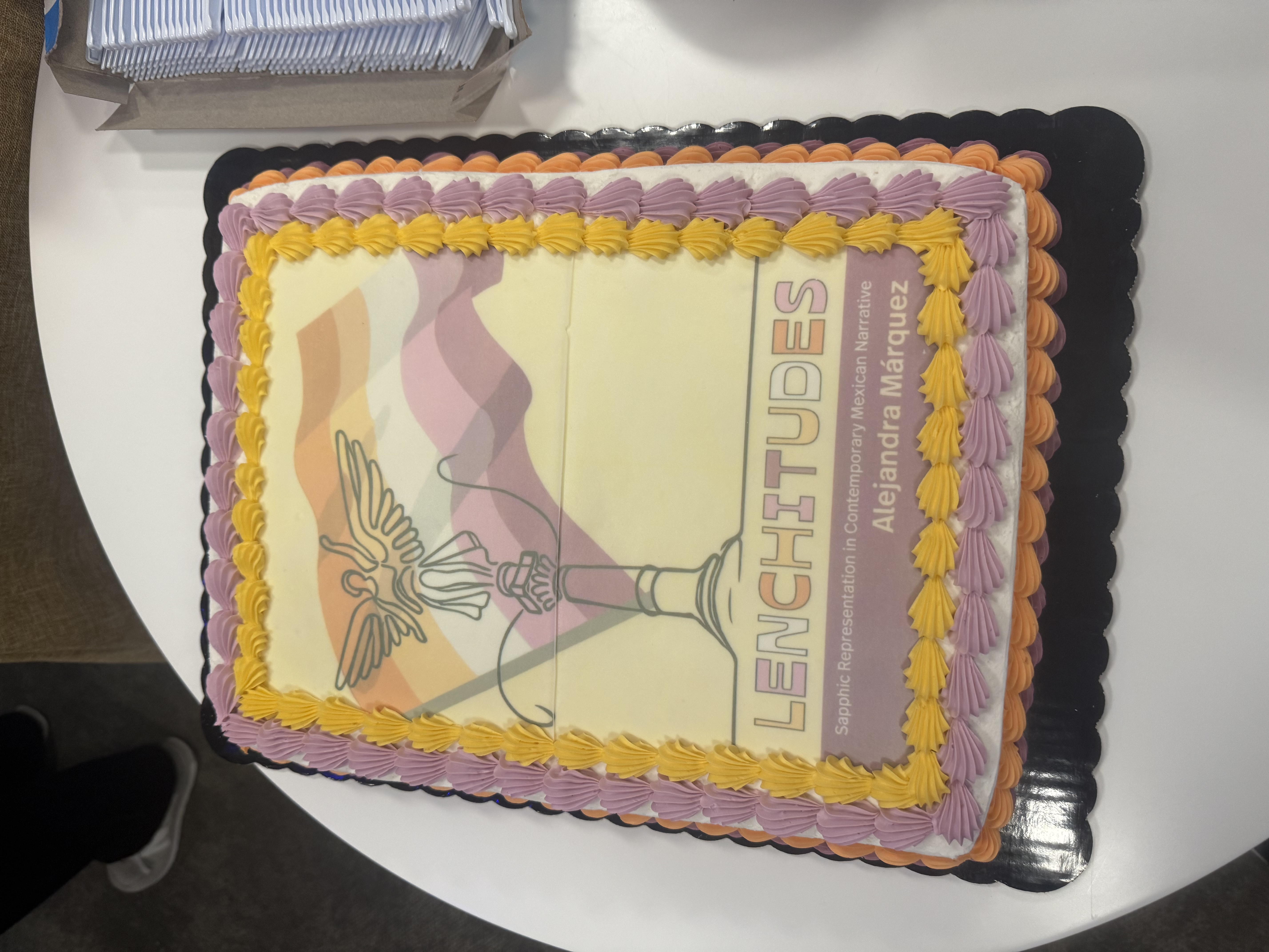 Marquez book cake